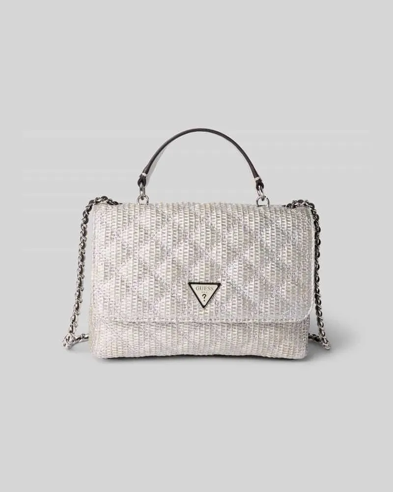 Guess Umhängetasche mit Strukturmuster Modell 'GIULLY Silber