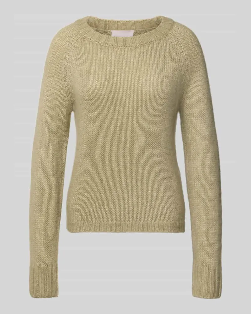 hemisphere Strickpullover aus Kaschmir-Mix mit Rundhalsausschnitt Schilf