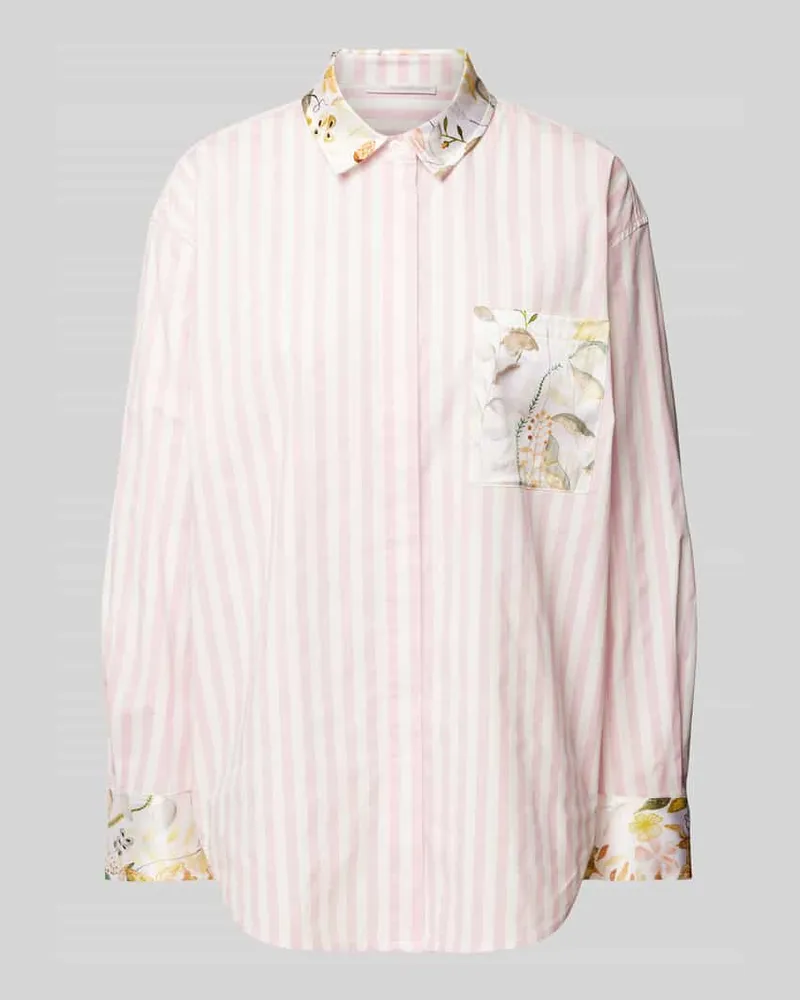 Herzen's Angelegenheit Hemdbluse mit Brusttasche Pink