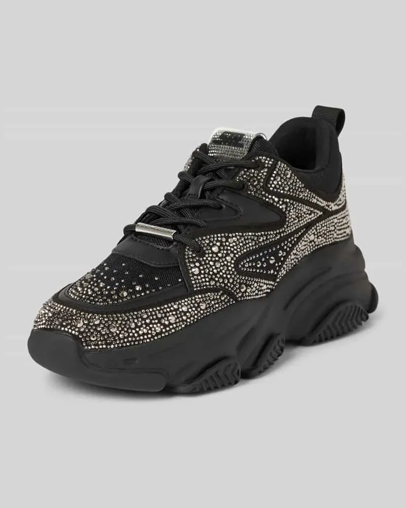 Steve Madden Sneaker mit Ziersteinbesatz Modell 'PRIVY Black