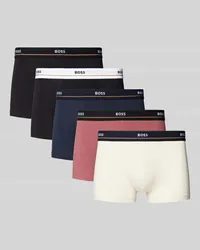 HUGO BOSS Trunks mit elastischem Label-Bund 5er-Pack Altrosa