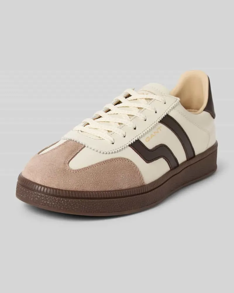 Gant Sneaker aus echtem Leder mit Logo-Prägung Modell 'Cuzima Offwhite