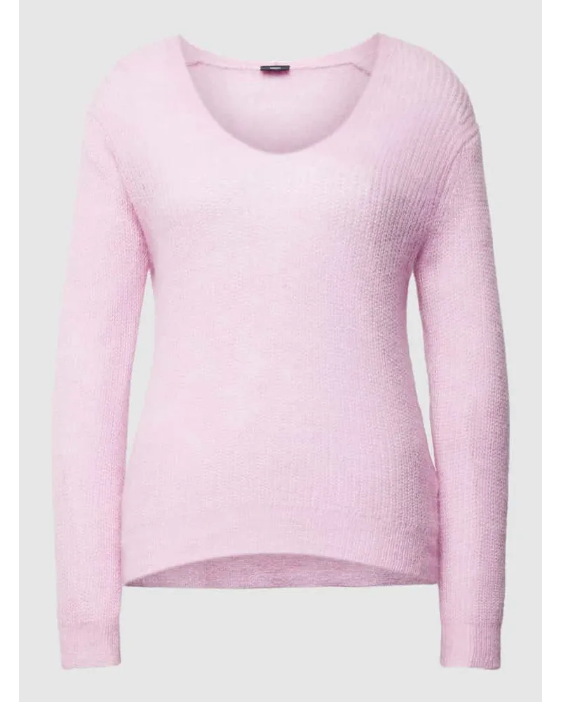 JOOP! Strickpullover in unifarbenem Design Pink