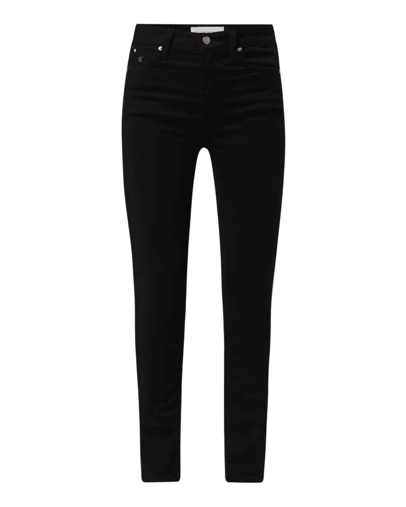 Calvin Klein Skinny Fit High Rise Jeans mit Stretch-Anteil Black