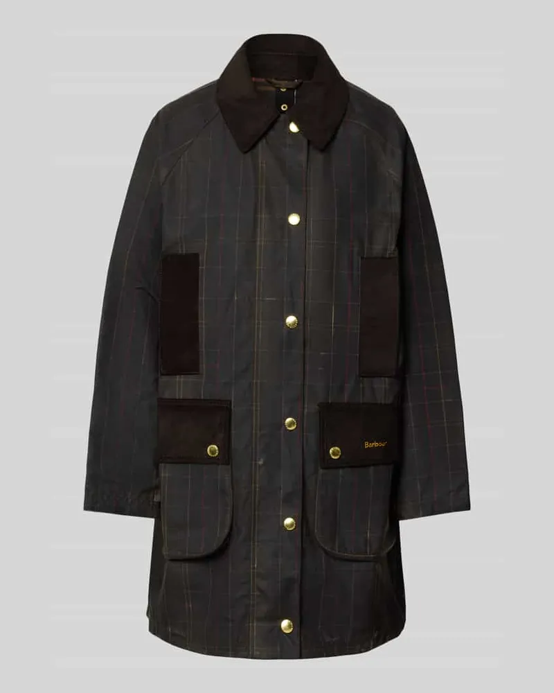 Barbour Regular Fit Funktionsjacke aus reiner gewachster Baumwolle Oliv