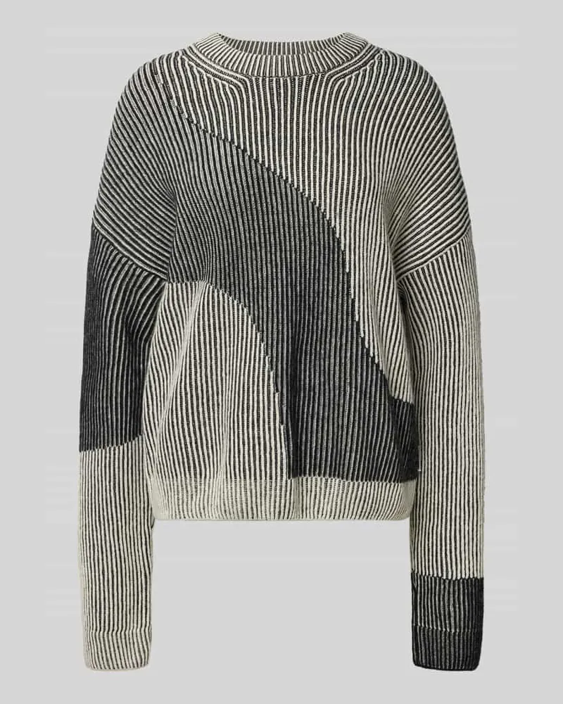 Armedangels Loose Fit Strickpullover aus Woll-Baumwoll-Mix Modell 'MAYRAA VANISE Black