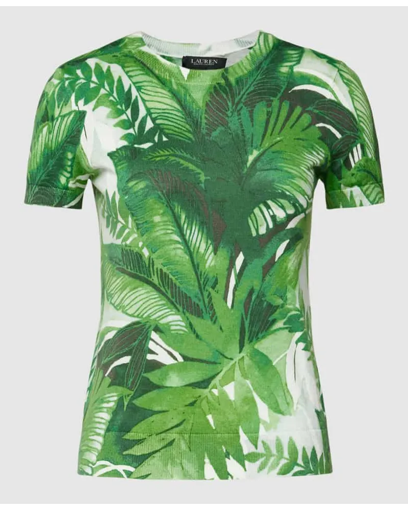 Ralph Lauren T-Shirt mit floralem Allover-Muster Gruen