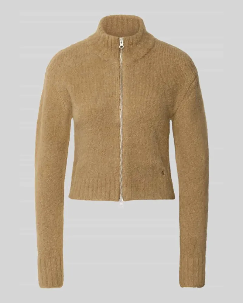 Samsøe & Samsøe Regular Fit Jacke aus Alpaka-Mix Modell 'Jeanne Beige