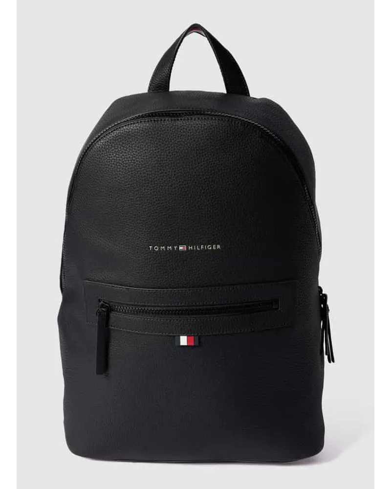 Tommy Hilfiger Rucksack in Leder-Optik Black