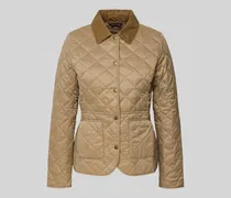 Shaped Fit Steppjacke mit Cord-Kragen Modell 'DEVERON