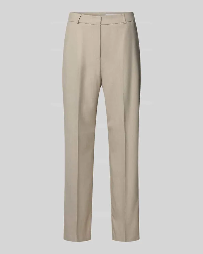 COMMA Stoffhose mit Bügelfalten und Gesäßtaschen Offwhite