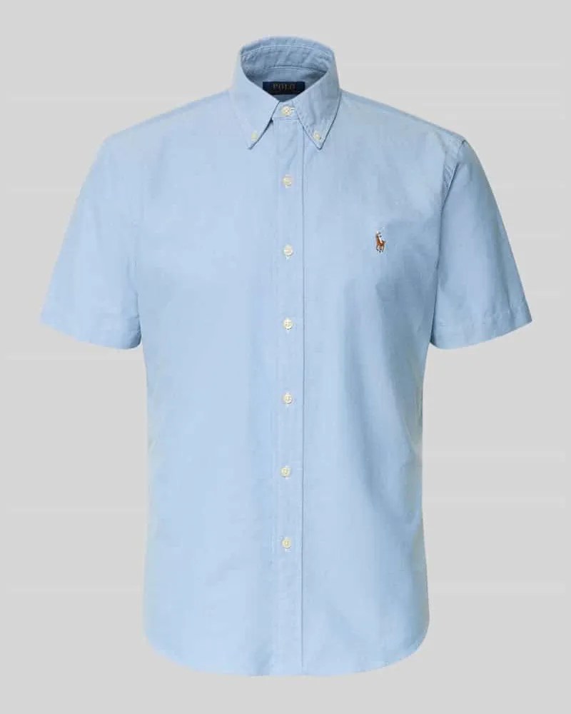 Ralph Lauren Regular Fit Freizeithemd aus reiner Baumwolle Modell 'CUBDPPCSSS Bleu