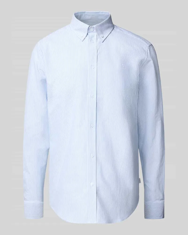 LES DEUX Regular Fit Freizeithemd mit Button-Down-Kragen Modell 'Konrad Hellblau