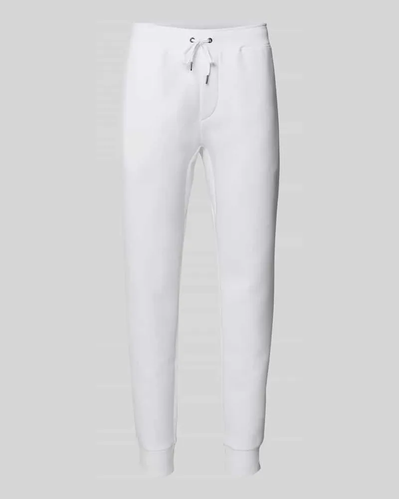 Ralph Lauren Slim Fit Sweatpants mit Tunnelzug Weiss