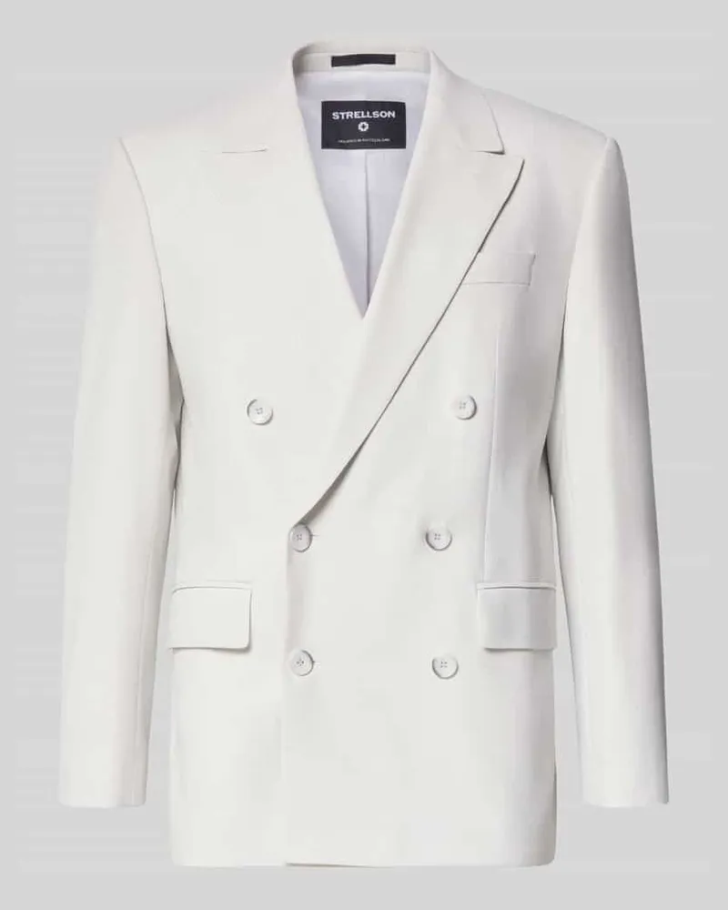 Strellson Slim Fit Sakko mit Woll-Anteil Modell 'Ashton5 Offwhite
