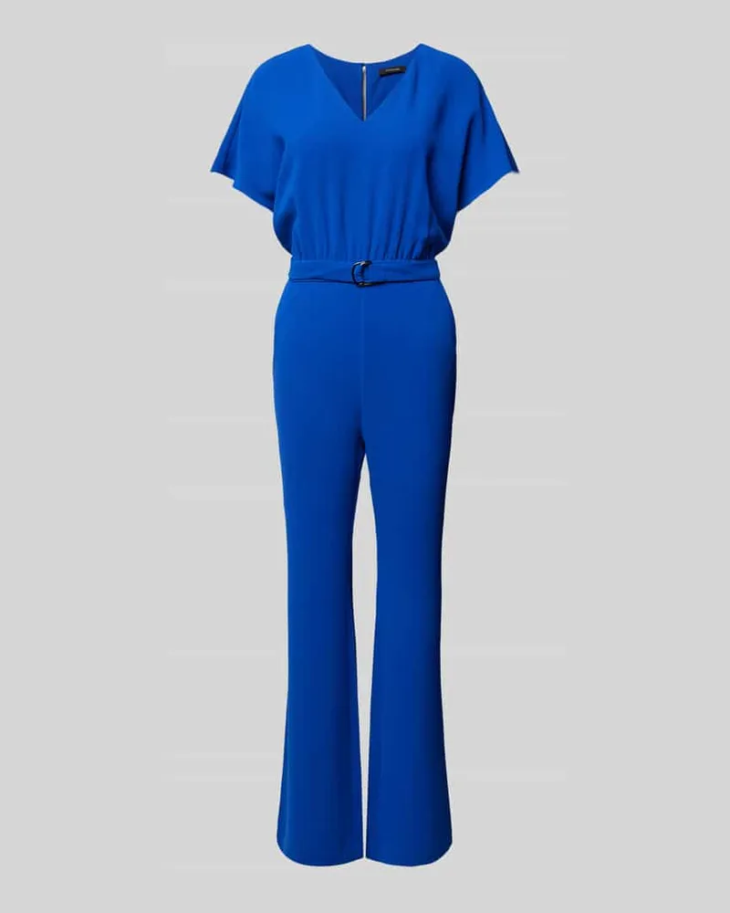 COMMA Jumpsuit mit Taillengürtel Royal