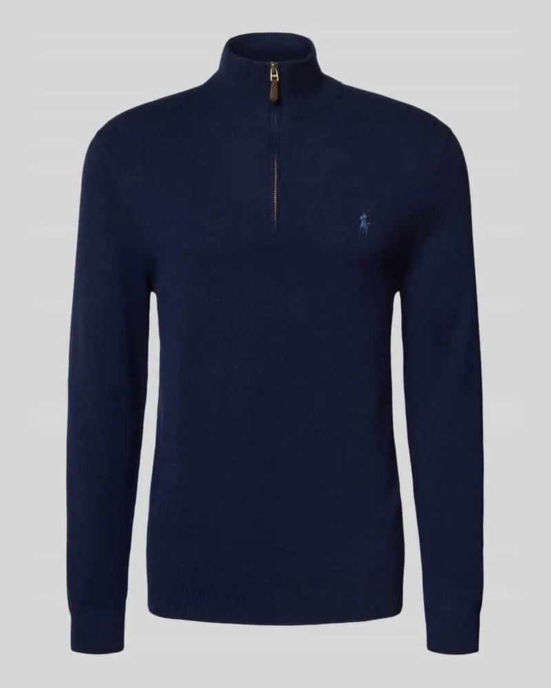 Ralph Lauren Strickpullover mit gerippten Abschlüssen Marine
