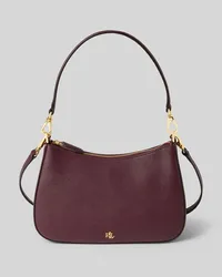 Ralph Lauren Handtasche mit Logo-Applikation Modell 'DANNI Dunkelrot