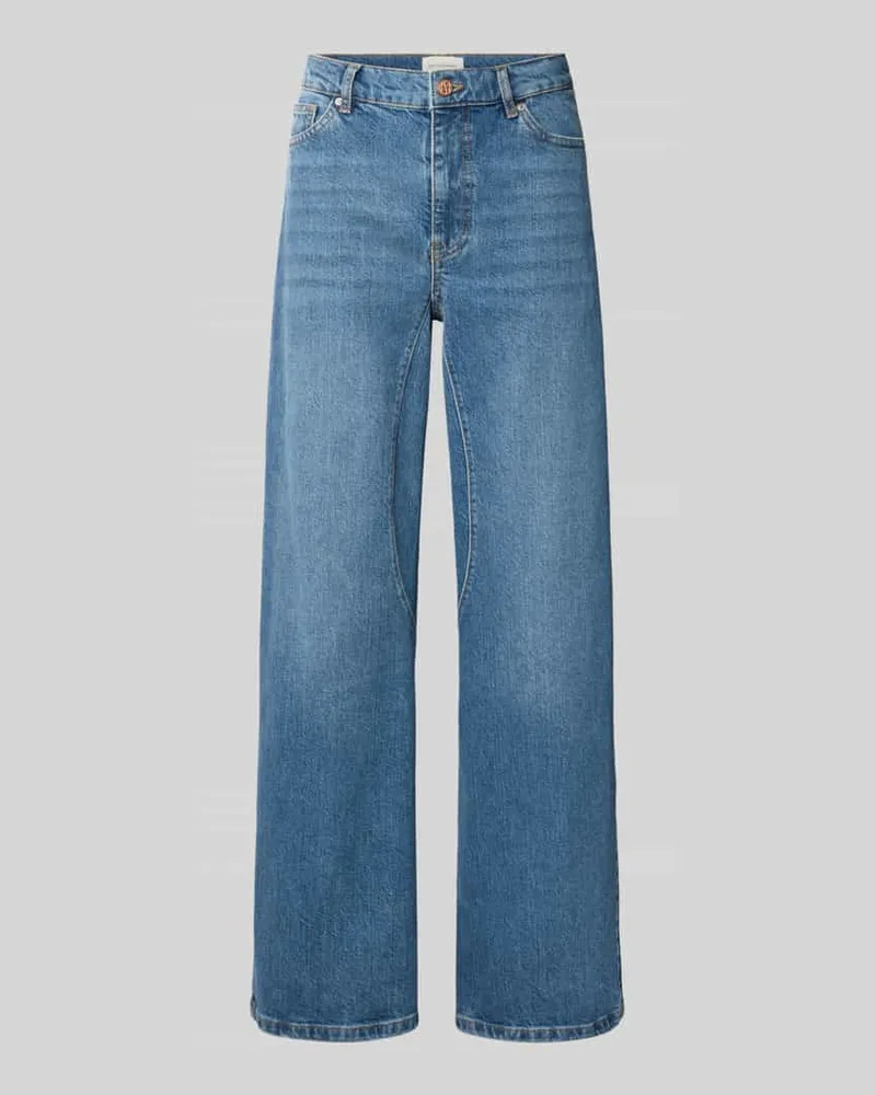 MOSS COPENHAGEN Relaxed Fit Jeans mit Eingrifftaschen Modell 'Bine Ada Cut Jeansblau