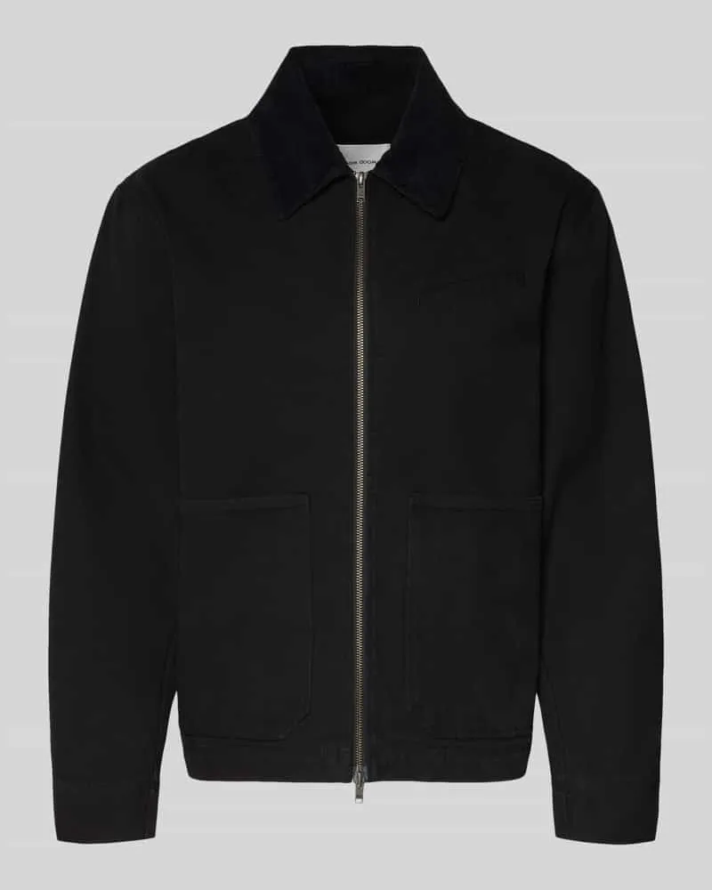 Wood Wood Jacke mit Zweiwege-Reißverschluss Modell 'Bo Black
