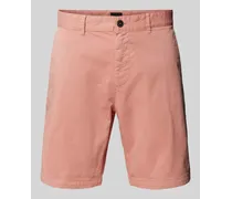 Slim Fit Chinoshorts mit Gürtelschlaufen