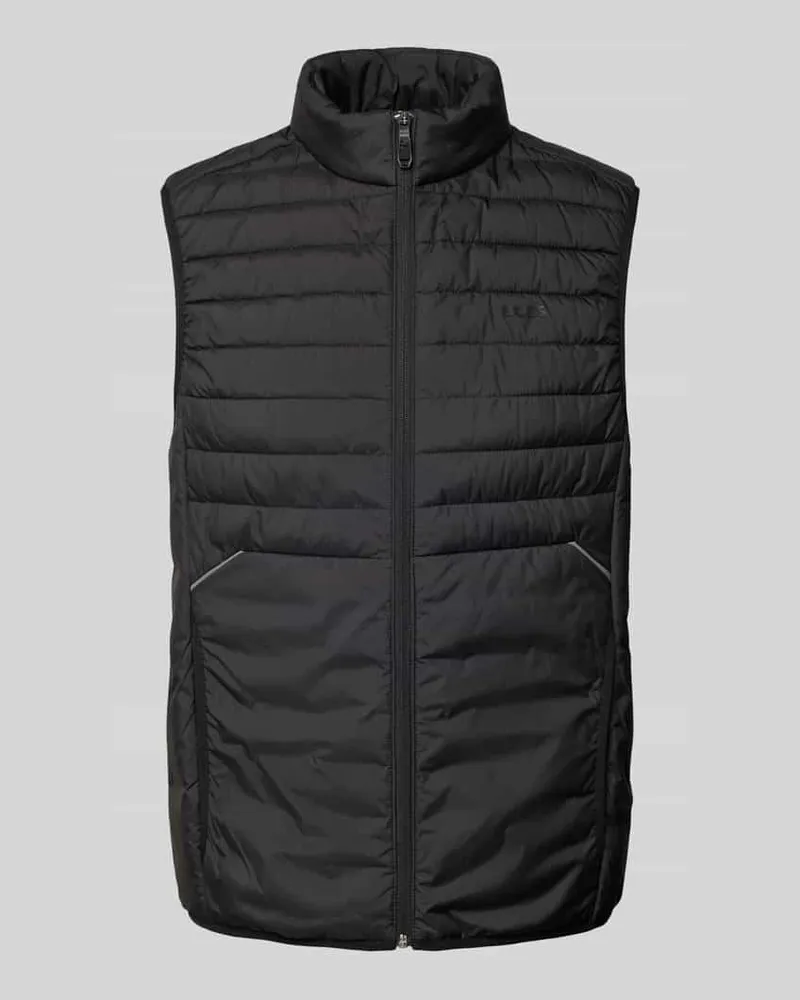 HUGO BOSS Steppweste mit Stehkragen Modell 'Thor Black