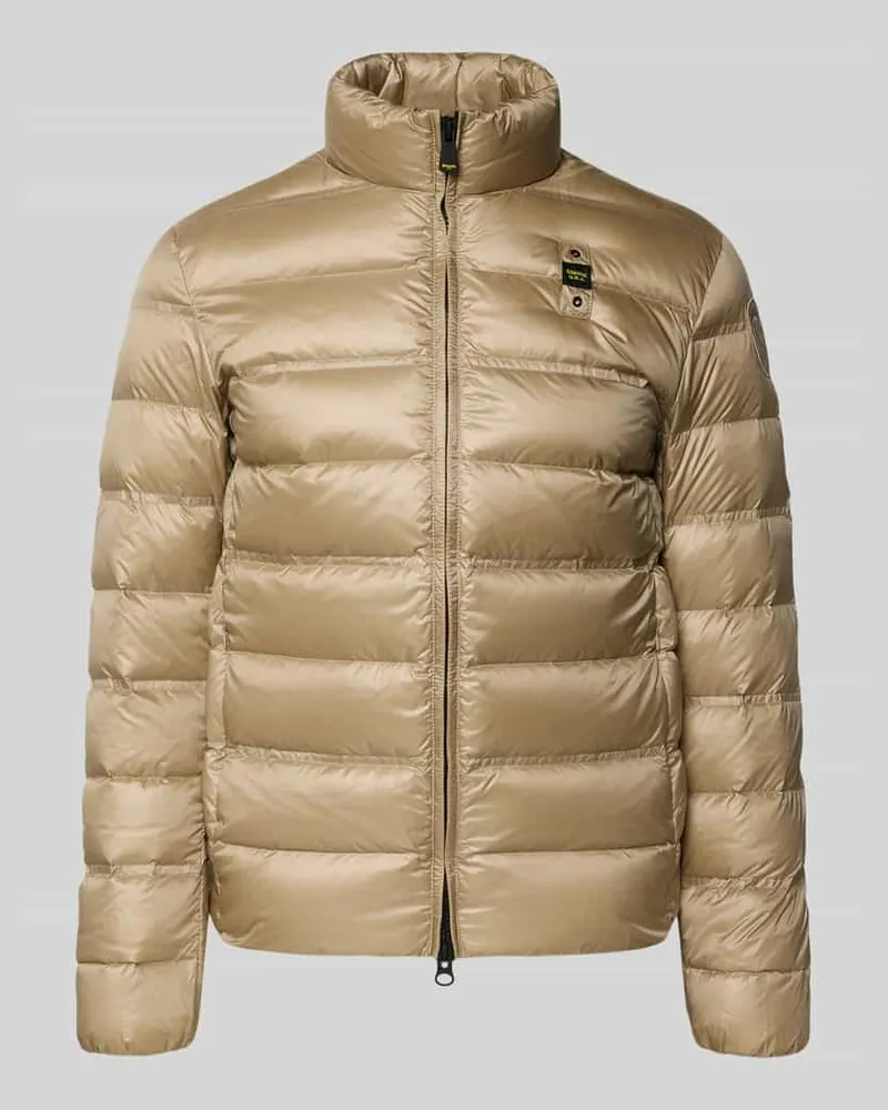 Blauer Daunenjacke mit Zweiwege-Reißverschluss Modell 'BELMONT Sand