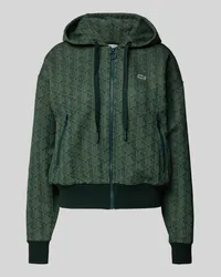 Lacoste Sweatjacke mit Kapuze Modell 'Jacquard Khaki