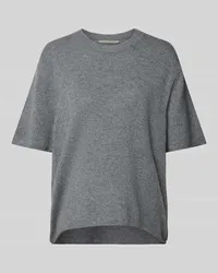 (THE MERCER) N.Y. Kaschmir-T-Shirt mit Rollsaum Mittelgrau