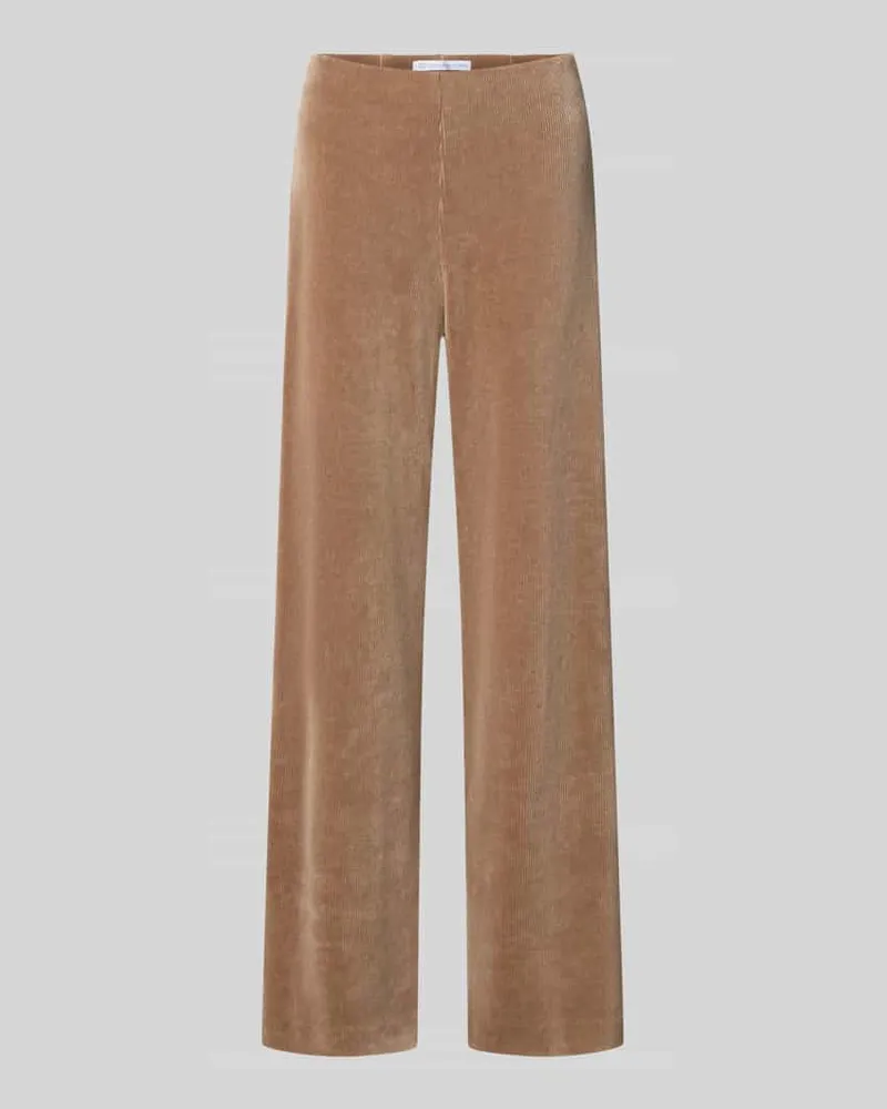 RAFFAELLO ROSSI  Regular Fit Cordhose aus Baumwoll-Mix Modell 'ELAINE Taupe
