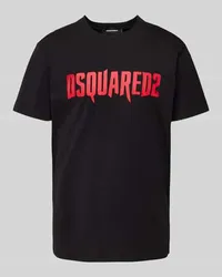 Dsquared2 T-Shirt mit Label-Print Black