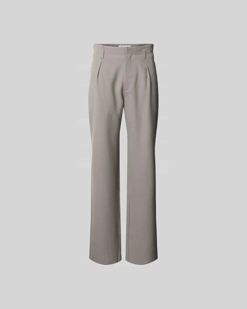 Won Hundred Stoffhose mit Kellerfalten Khaki