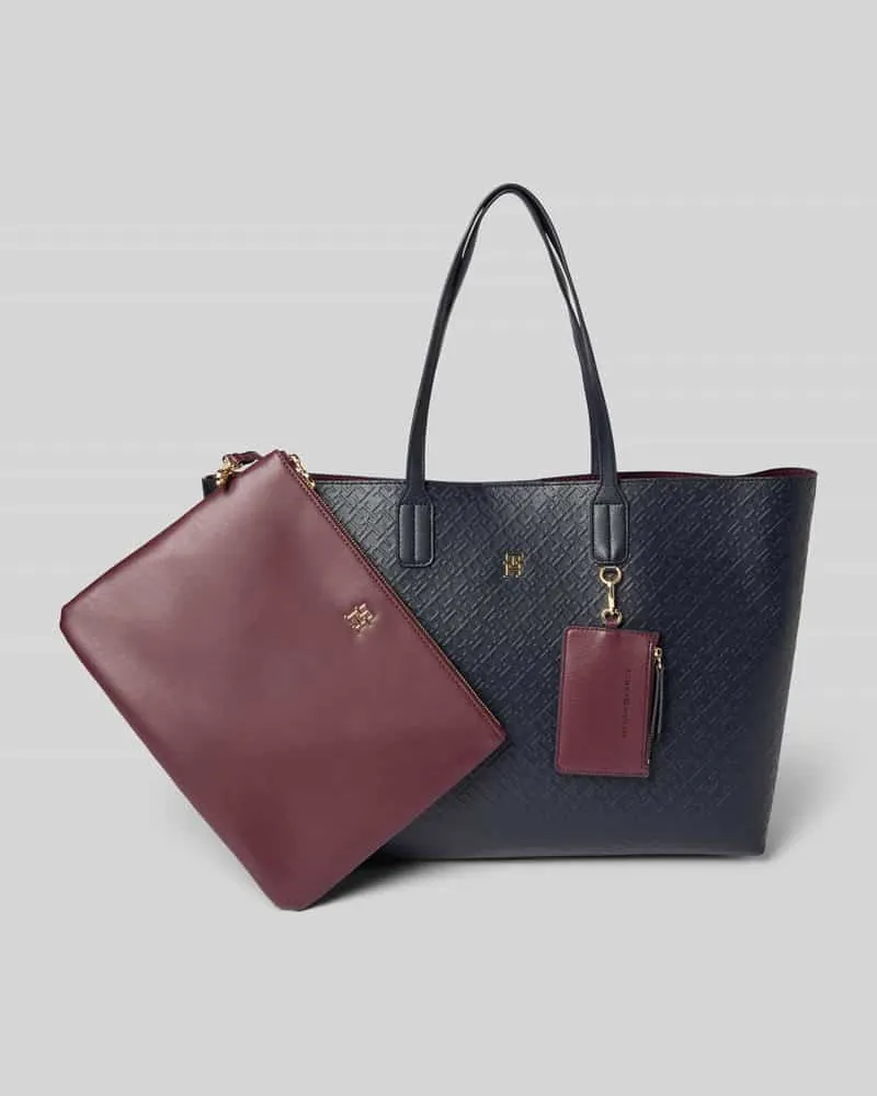 Tommy Hilfiger Shopper abnehmbarem Münzfach Dunkelblau