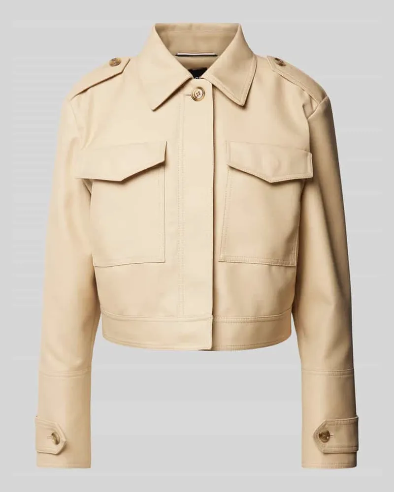 HUGO BOSS Jacke mit Umlegekragen Modell 'Jafeli Beige