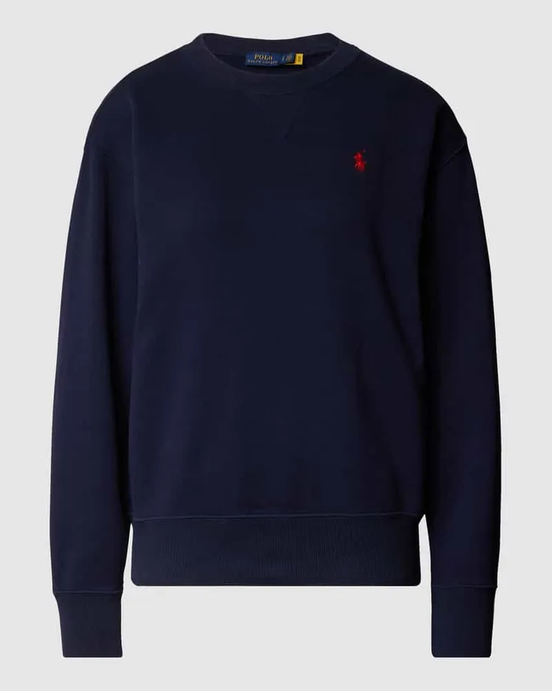 Ralph Lauren Sweatshirt mit Label-Stitching Dunkelblau