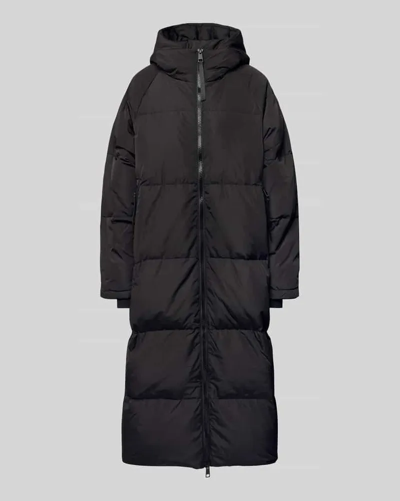 ICHI Daunenmantel mit Kapuze Modell 'BUNALA Black