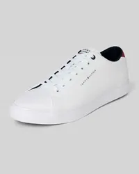 Tommy Hilfiger Sneaker aus Leder mit Schnürung Weiss