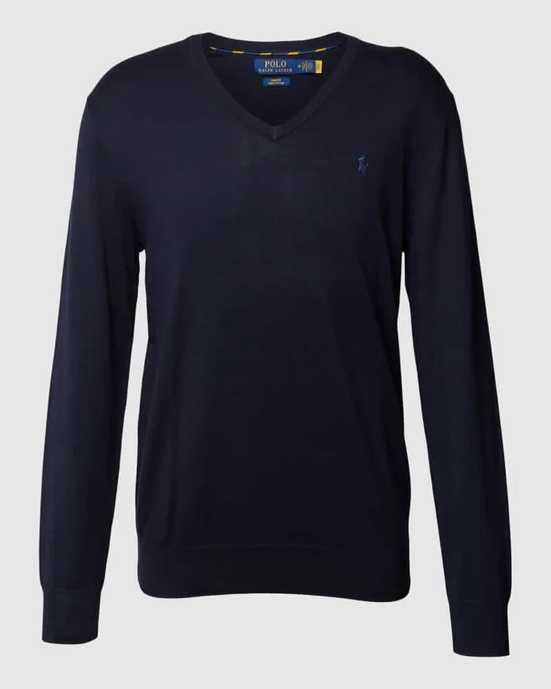 Ralph Lauren Longsleeve mit Logo-Stitching Marine