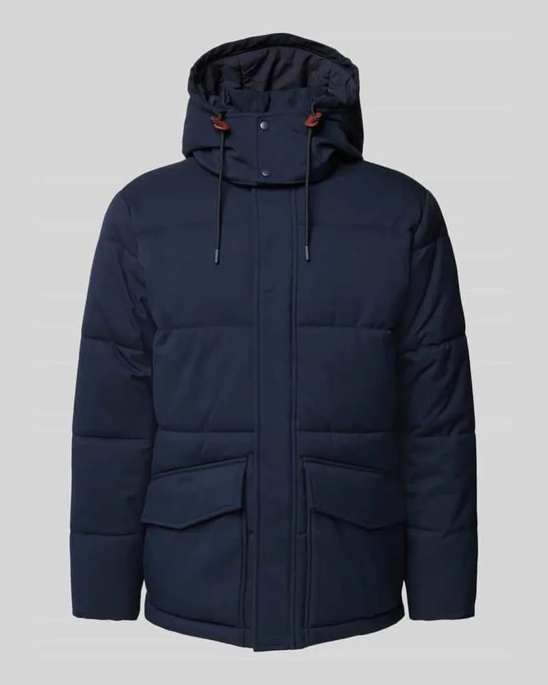 Manuel Ritz Steppjacke mit Pattentaschen Marine