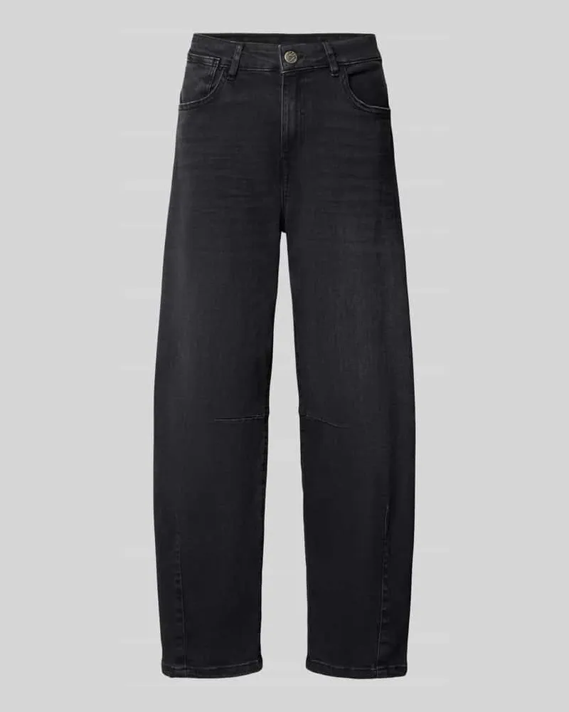OPUS Barrel Fit Jeans aus Baumwoll-Mix Modell 'Lissie boldy Mittelgrau