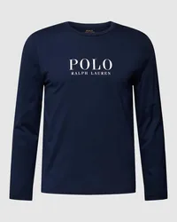 Ralph Lauren Longsleeve mit Label-Print Marine