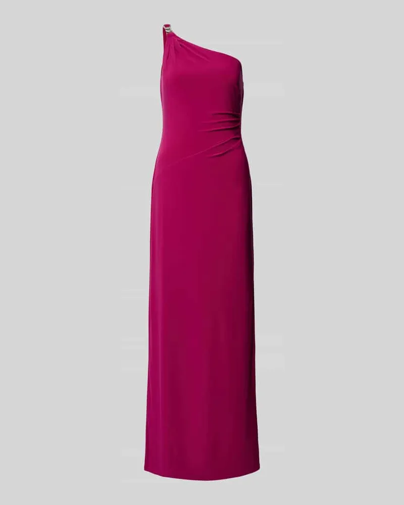 Ralph Lauren Abendkleid mit Raffungen Modell 'BELINA Fuchsia