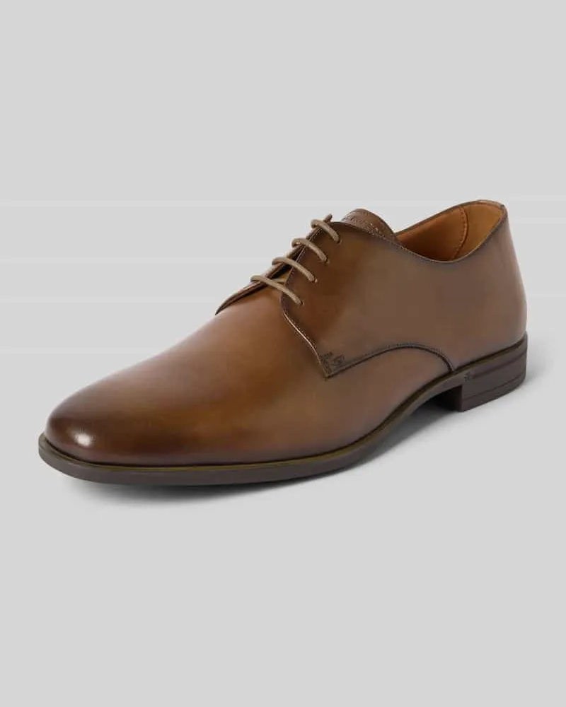 Roy Robson Schnürschuh aus Rindsnappa mit Gummisohle Taupe