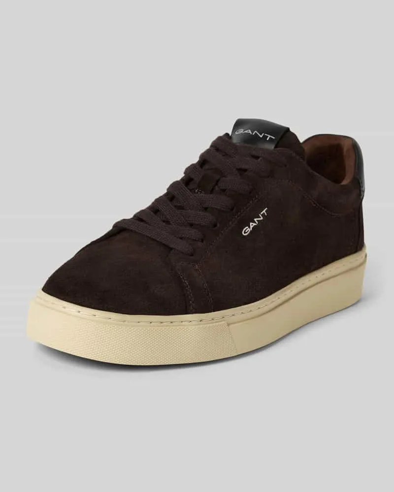 Gant Sneaker aus echtem Leder mit Logo-Prägung Modell 'Julien Dunkelbraun