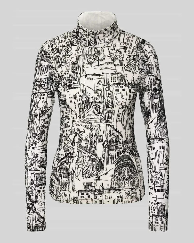 Marc Cain Longsleeve mit Stehkragen Sand