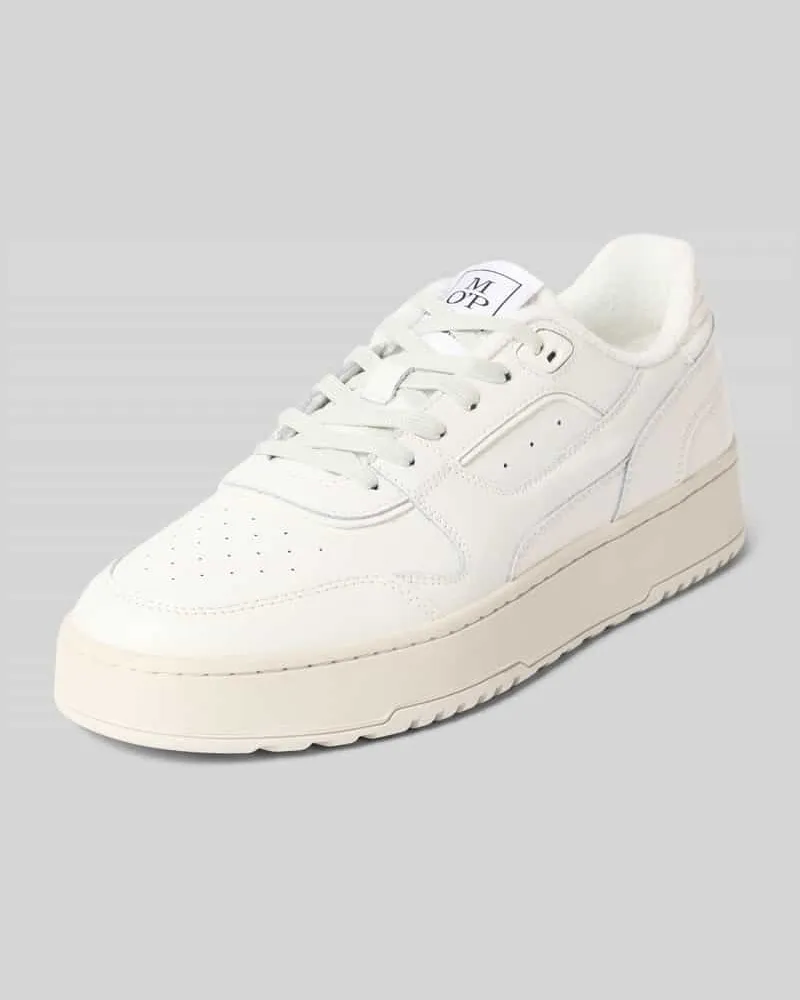 Marc O'Polo Sneaker mit echtem Leder Modell 'CARLO 13A Weiss