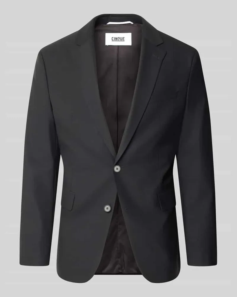 cinque Regular Fit Sakko mit Schurwoll-Anteil Modell 'Totti Black
