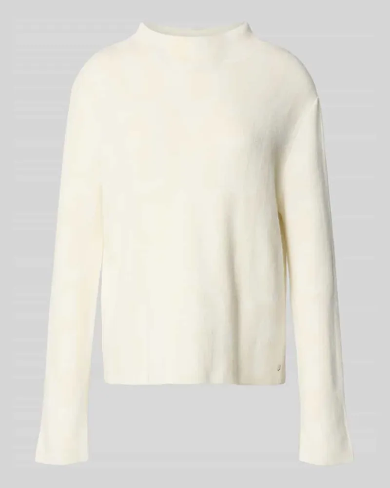 monari Regular Fit Longsleeve aus Woll-Mix mit Viskose-Anteil Beige