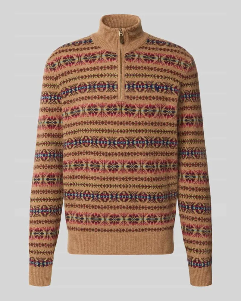 Ralph Lauren Regular Fit Pullover aus reiner Wolle Beige