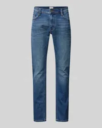 Mustang Slim Fit Jeans mit Label-Patch Modell 'OREGON Blau